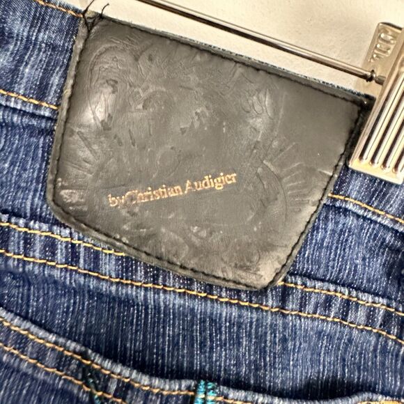 Ed Hardy X Christian Audigier Capri Jeans Love Kills Slowly Vintage 11 30x21 - Picture 6 of 11